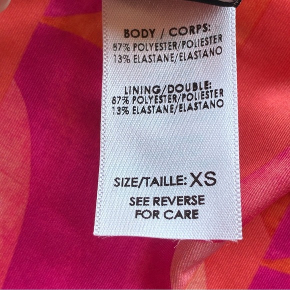 Peixoto Tonie Grapefruit Grove Pink and Orange Tie Bikini Bottom XS - Picture 9 of 14